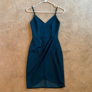 Body Con Mini Dress, Dark Teal/Blue